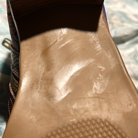 Inkkas Women’s Brown Leather & Rare Scenic View Booties Size 7 BNNB - Picture 10 of 16